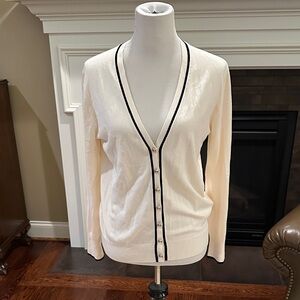 Elegant Cream Cardigan Sweater